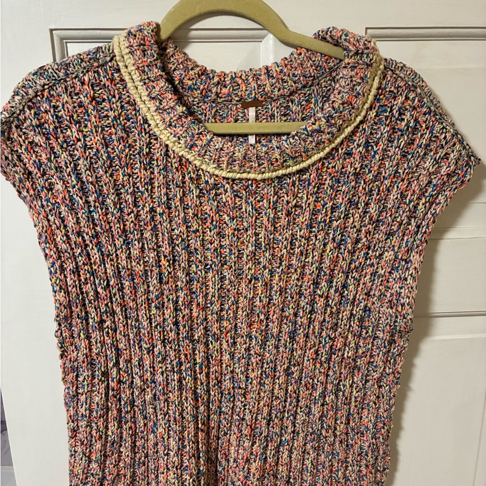 Free People Multicolor Cowl Neck Sweater